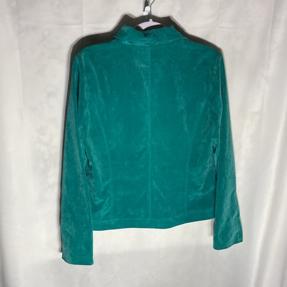 37-3 R.Q.T green pin wale corduroy zip up jacket M - Picture 7 of 9